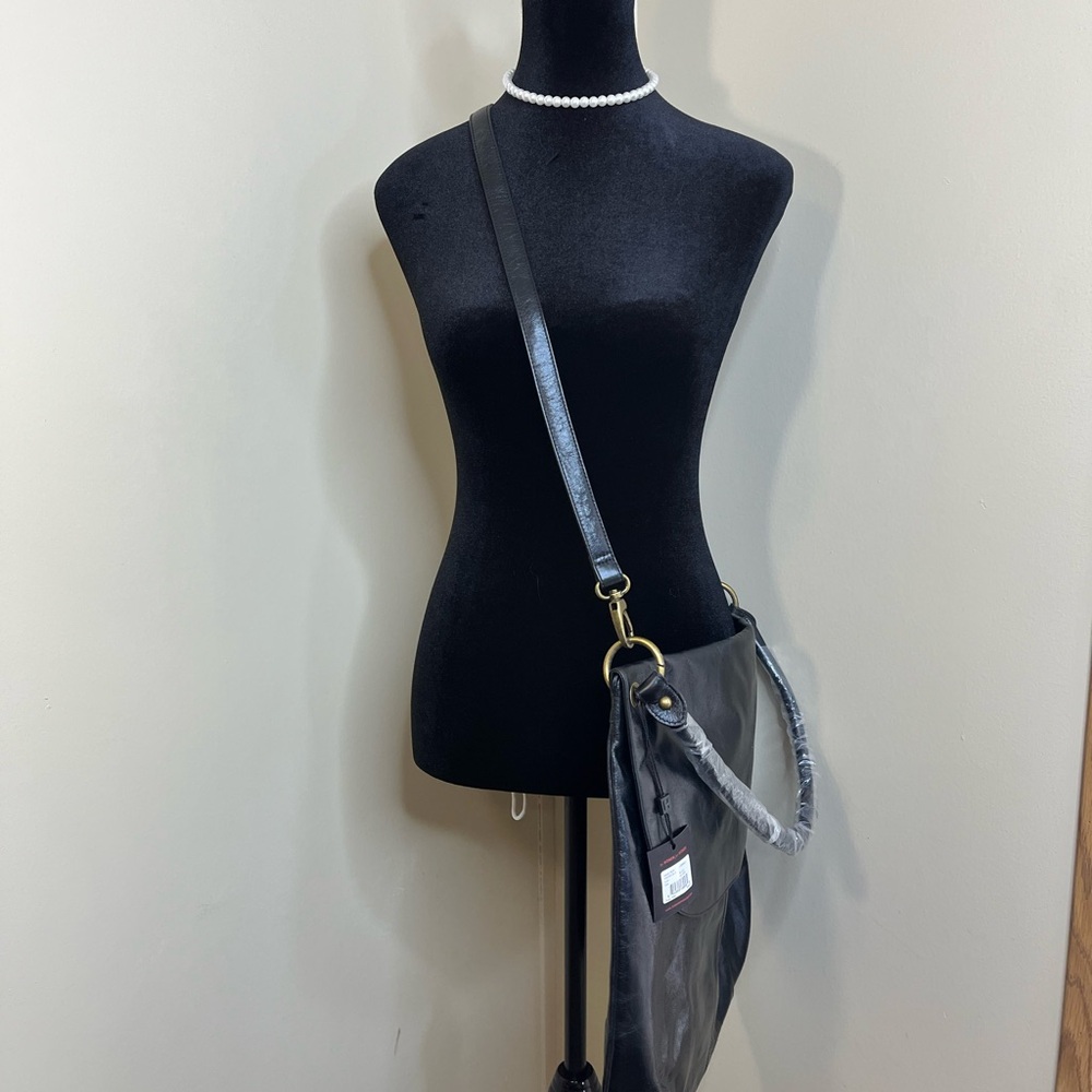 HOBO Black Leather Crossbody Bag - Picture 2 of 12
